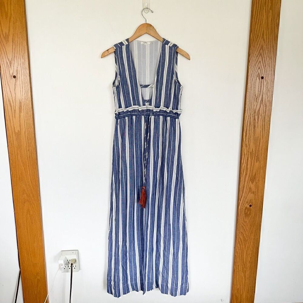 Tularosa X Revolve Essie Maxi Dress in Indigo Stripe - Picture 2 of 12